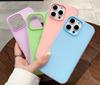 Luxury Soft Matte Candy Silicone Phone Case For iPhone 17 16 15 14 13 12 11 Pro Max 16 Plus Solid Shockproof Bumper Back Cover
