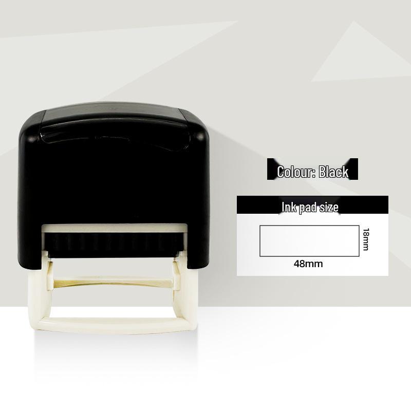 Universal Flip-Top Self-Inking Stamp with Auto Rebound Pattern