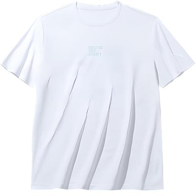 Outdoor Series Printed Letter Round Neck Comfortable Breathable Versatile Short Sleeve T-Shirt Women Tops Paper-White 162436103-1
