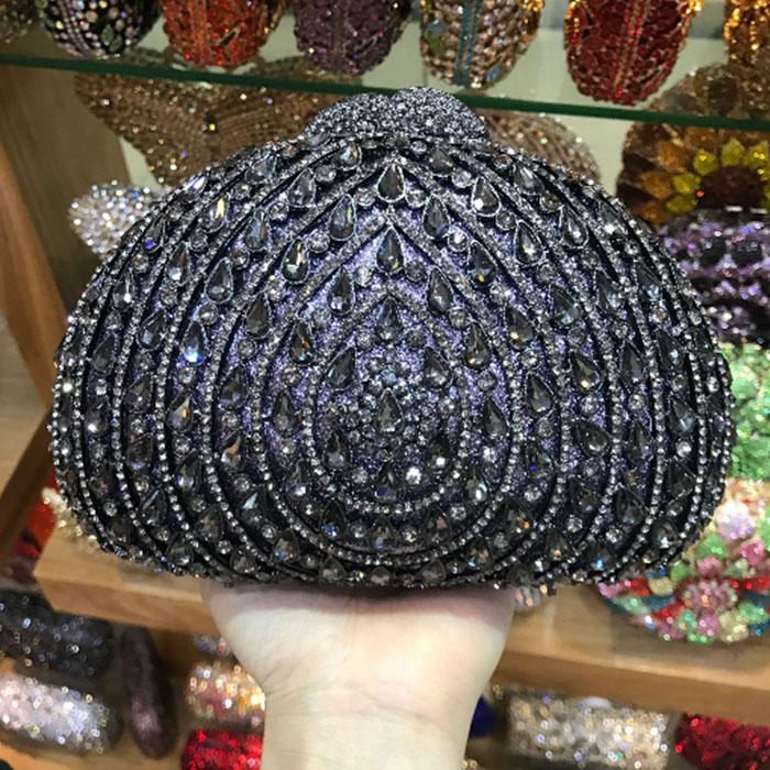

Rhinestone Evening Crystal Clutch Wedding Prom Purse Luxury Women’s Party Wedding Clutches Ladies Prom Bags Formal Clutches 19cmX13cmX7cm