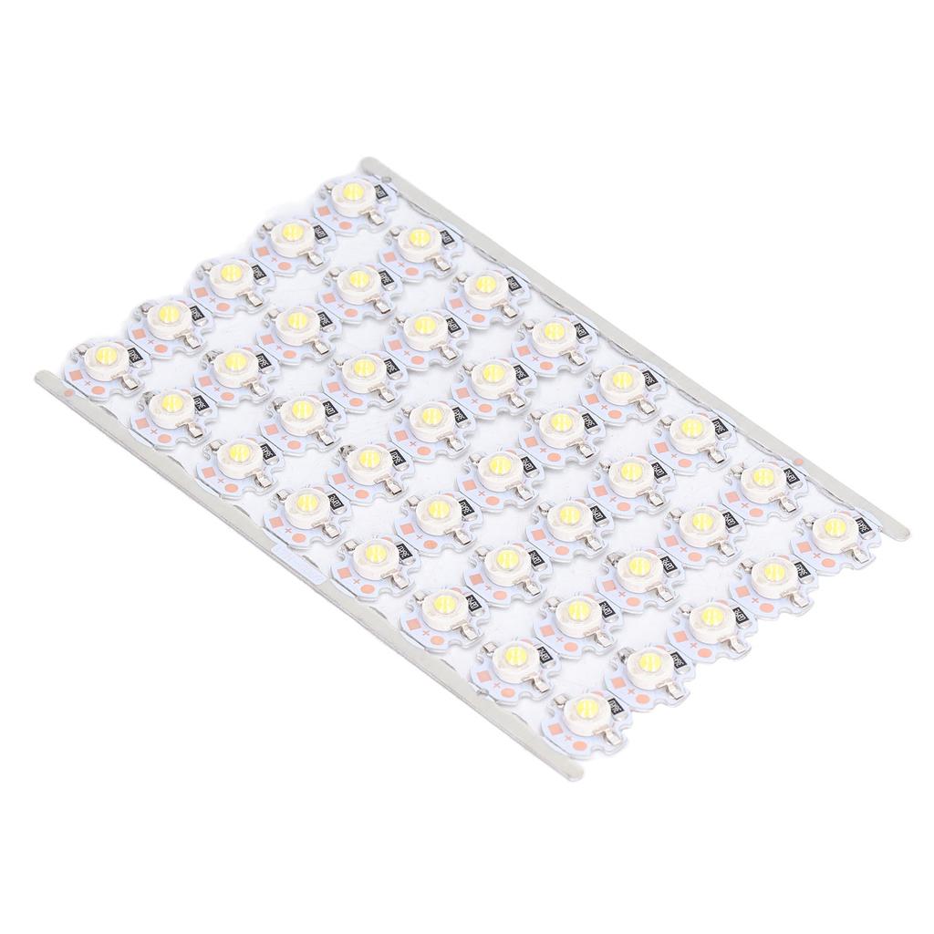 LED Chip Bulb High Brightness Energy Saving DIY Lamp Beads with Aluminum Plate for 1W 12V Headlights Cabinet Lights