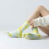 Autumn and Winter Tie Dye Yoga Five Finger Socks for Women New Style Anti Slip and Sweat Absorbing Mid Tube Pilates Socks Personalized and Versatile