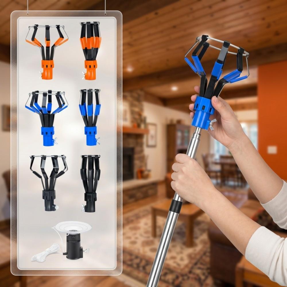 1/3Pcs Professional Light Bulb Changer Telescopic Rod Extension Pole Light Bulb Changing Tool with Regulating Knob