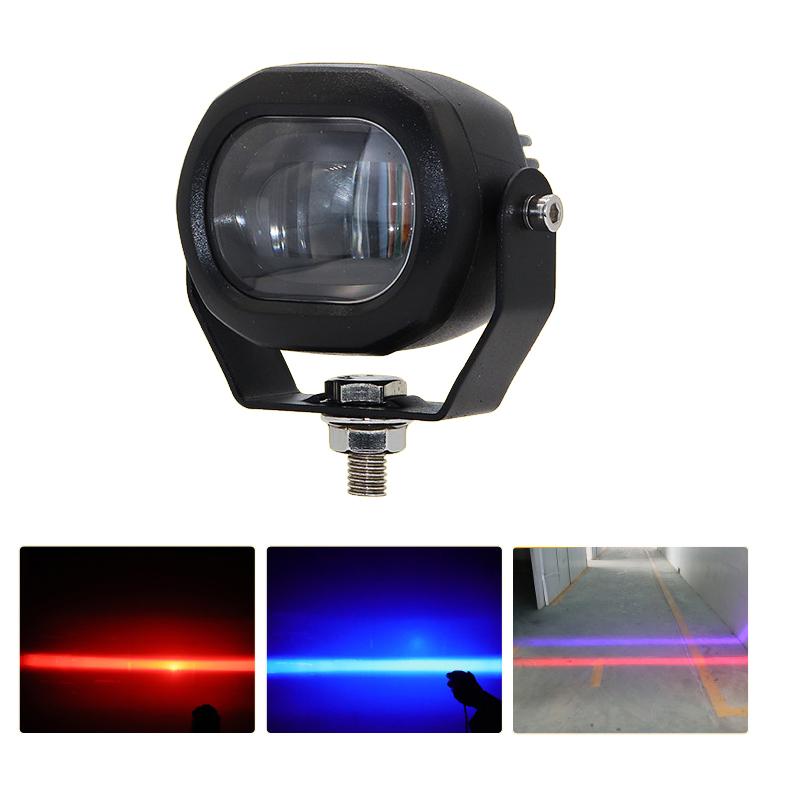 Led Forklift Mini Warning Light One-Line Limit Light Reversing Area Work Engineering Lighting Safety Light Blue Light/Red Light Blue light