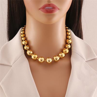 Acero Inoxidable 316L Vintage Francés Barroco Amor Irregular Perlas de Piedras Naturales Doble Capa Collar Femenino