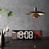 5503 Multi-Function Electronic Alarm Clock - Large Font, Rectangular Design, Wall-Mountable or Stand-Alone