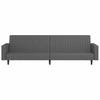 Vidaxl 2-Seater Sofa, Dark Grey, Upholstered In Velvet