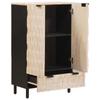 Highboard with Door White Washed Surface 60 x 33 x 100 cm