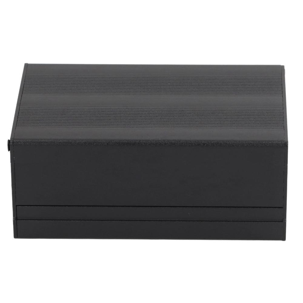 46*76*110mm Aluminium Elektrogehäuse Schwarze Streifen / Glänzender Stil Aluminiumgehäuse Getrennte Bauart Anschlussdose Elektroinstallationen