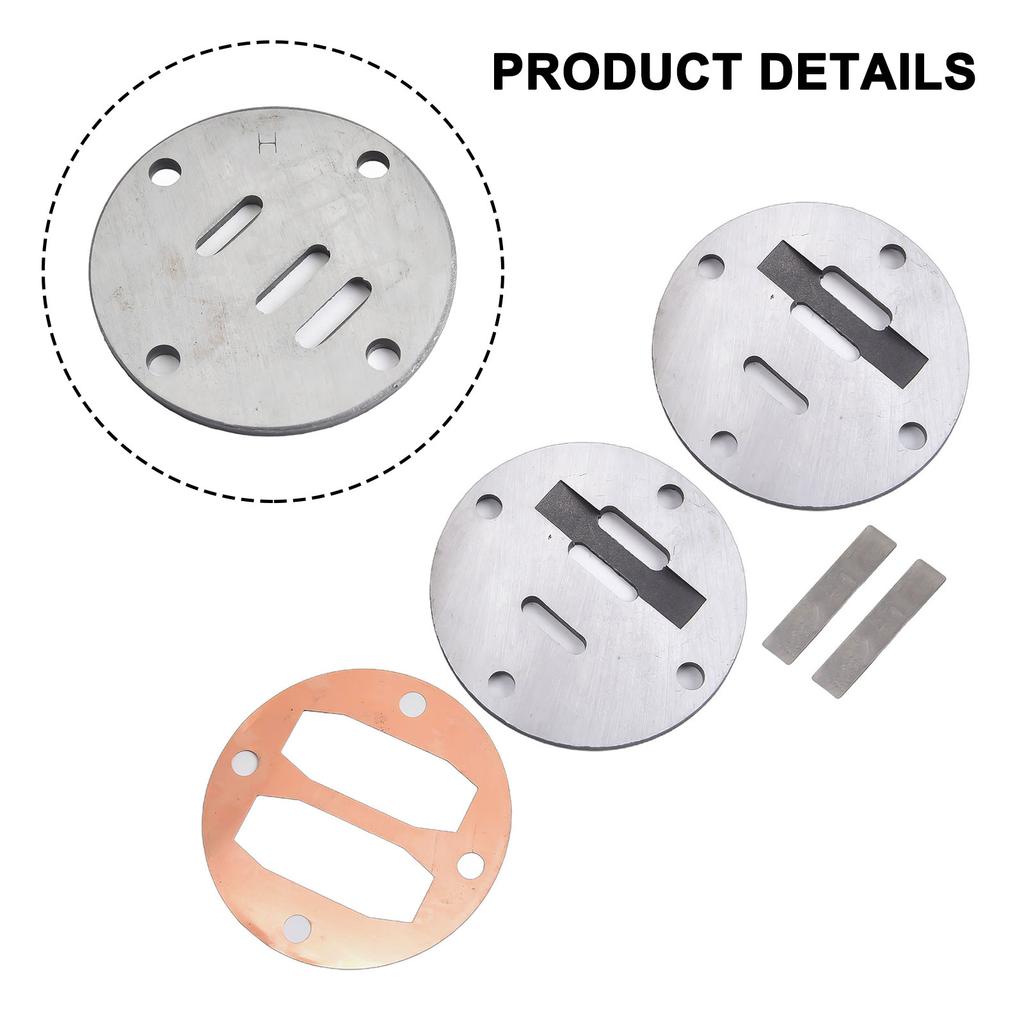 Valve Plate with Tape for Air Compressor Cylinder Head 46mm Hole to Hole Size Compatible with Air Pump Fittings