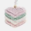 Fashion Car Home Garden Hand-woven Love Pendant Auto Rear View Mirror Ornament