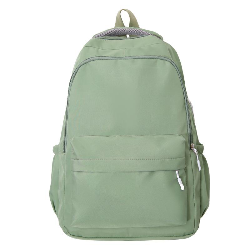 

Рюкзак Харадзюку, школьный рюкзак в кампусном стиле, простой однотонный для девочек, корейская версия, рюкзак большой вместимости зелёный