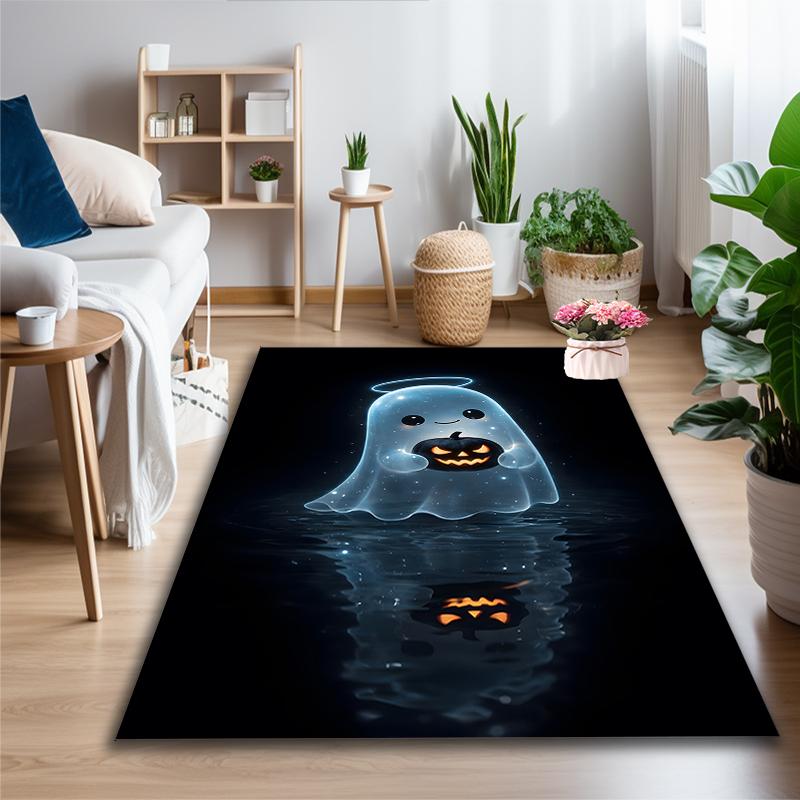 1pc Area Rug Appropriate for Office, Ghost Dog Portrait Carpet, Versatile Printed Chair Rug, Durable Home Sofa Carpet
