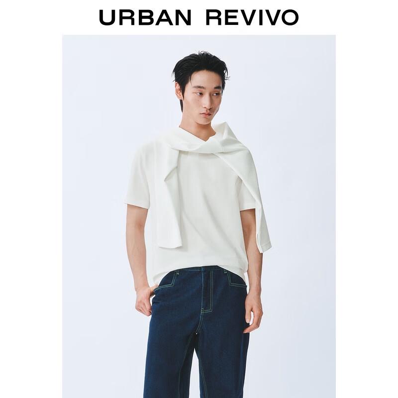 UR Men s Business Casual Button-Neck Short Sleeve T-Shirt UMB450027 XS