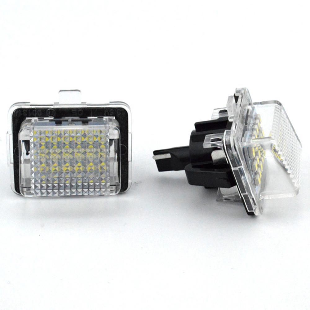 2Pcs Canbus LED Number License Plate Light For Mercedes Benz W204 W212 W221 uygun fiyatlı satın