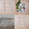 Pvc Wall Mount Storage Shelf With Multipanel Design For Home Office Organization