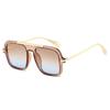  New Square Women Sunglasses Fashion Shades UV400 Retro Trending Leopard Green Gradient Men Sun Glasses