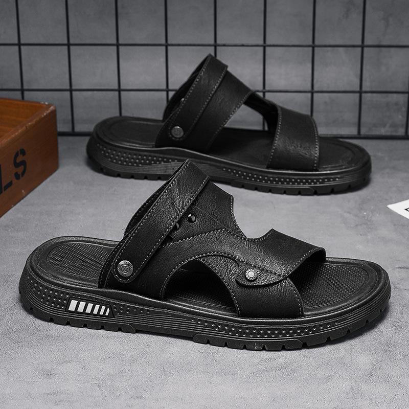 Sandals 22 Summer New Latex Soft-soled Beach Shoes Casual Wear Dual-purpose Cool Slippers Tide