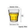 HANDUNYOU Tempered Octagonal Glass Tumblers