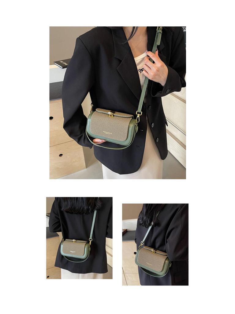 Women's Color Block Handbag - Versatile Crossbody and Shoulder Bag