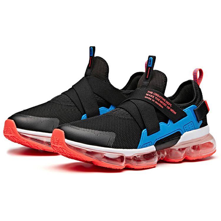 Anta Nasa X  Roamer Durable Breathable Low-Top Running Shoes Men Sneaker Black Blue 91845508-1