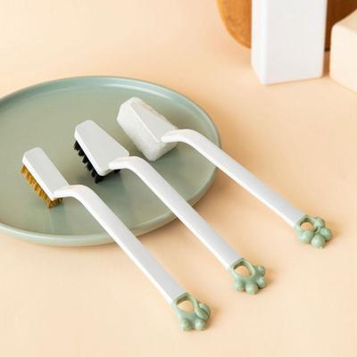 Reinigungsbürsten-Set für die Küche, tiefe Messingdrahtbürste für Gasherde, Gasherdbürste, Scheuerbürste für Dunstabzugshaube, Fett und Schmutz