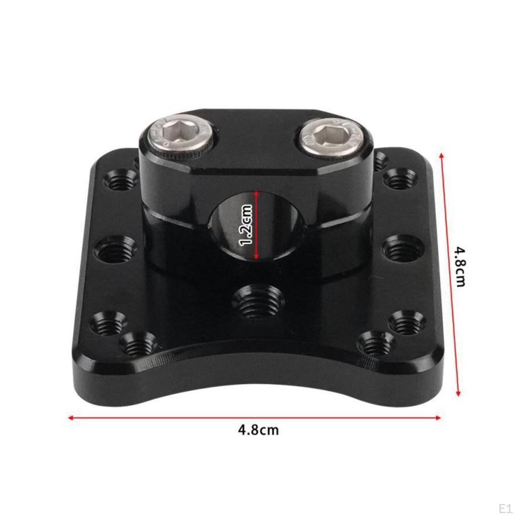 Motorcycle Navigation Mount Black 12 Mm Handlebar Metal