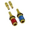 2Pcs Quickly Disconnects Brass Adapters M6/M 8/M10 Size For TIG Welding Machine Gas Water Flows Welding Torches Connectors