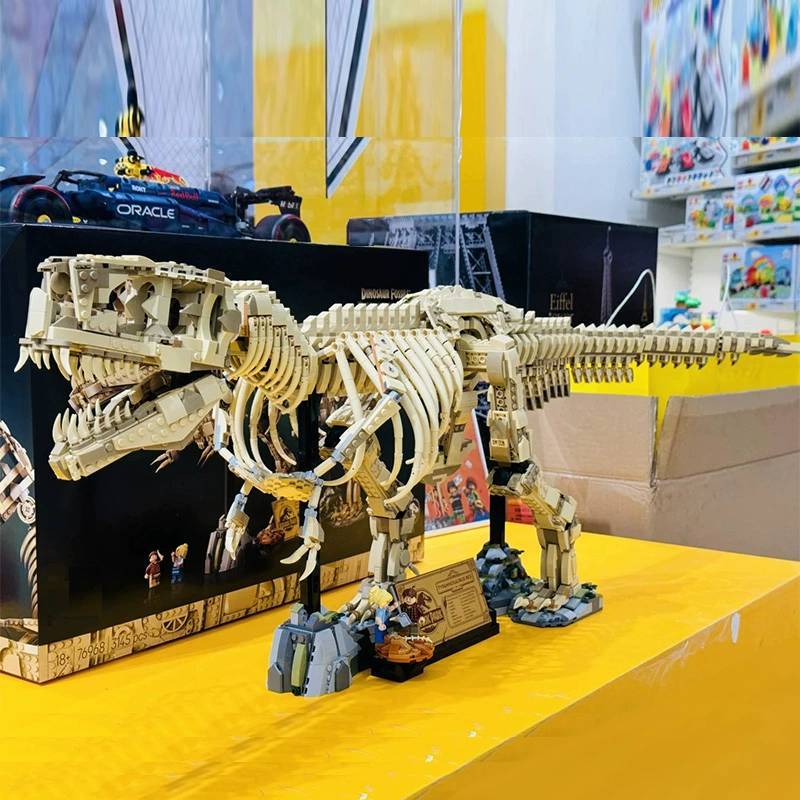 Park Tyrannosaurus Jurassic Rex Fossil Skeleton Assembles Building Blocks Toy
