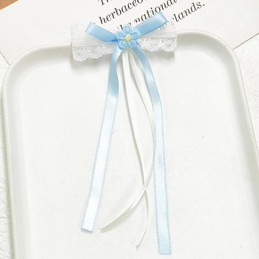 Handmade Sweet Pearl Lace Bow Hair Ornaments & DIY Phone Case Accessories