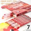Professioneller Flüssig-Acryl-Farbstift mit Pinselspitze 12 Farben für Kartenbasteln Malen auf Papier Holz Stein Glas