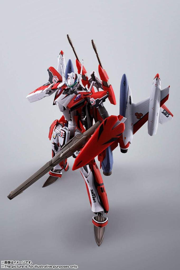TAMASHII NATIONS DX Chogokin Macross F the Movie Durandal Valkyrie Saotome Full Set Pack 220mm Malovaná pohyblivá figurka ~Sbohem Tsubasa~ YF-29 (Alt