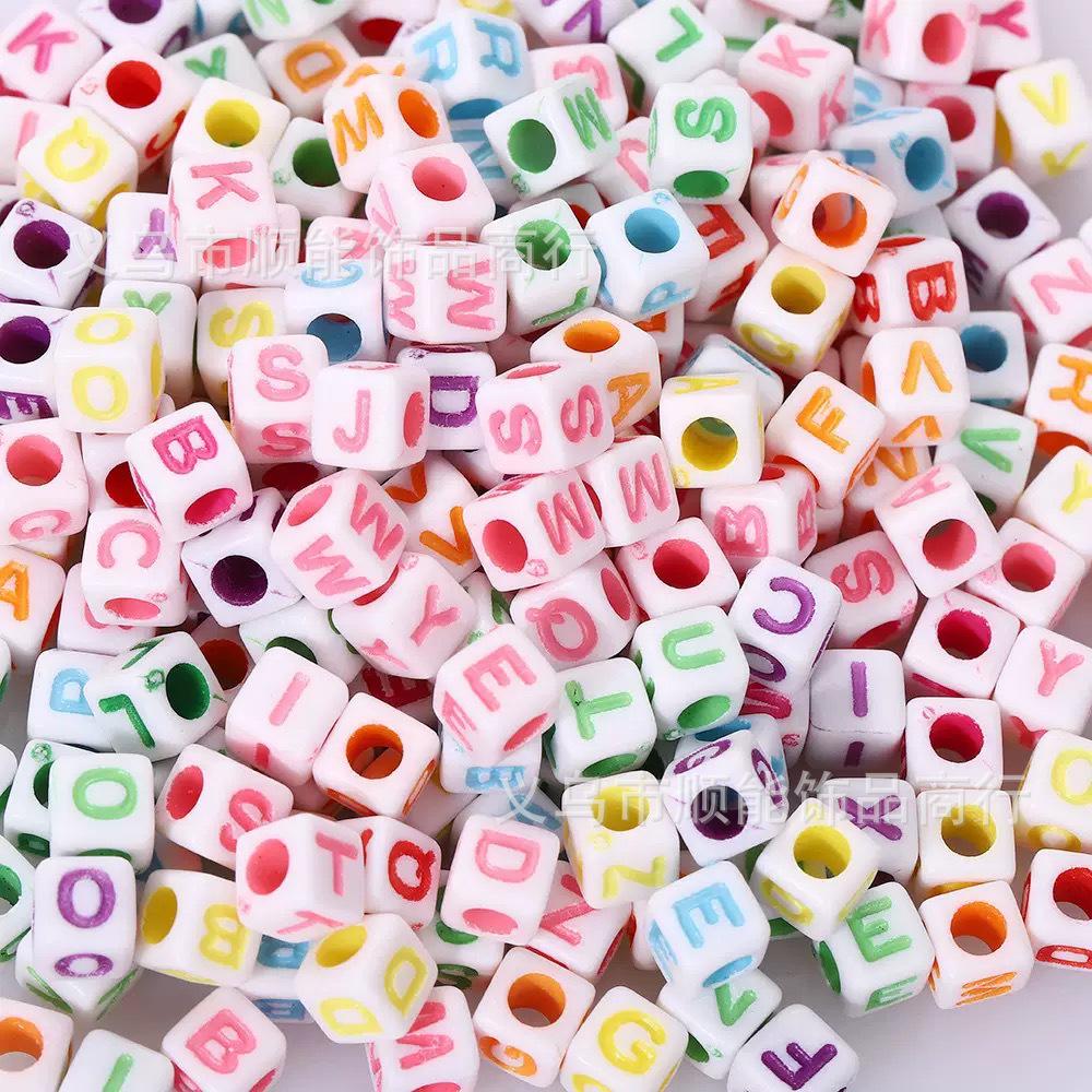 Acrylic Letter and Number Beads for Kids' DIY Jewelry and Crafts