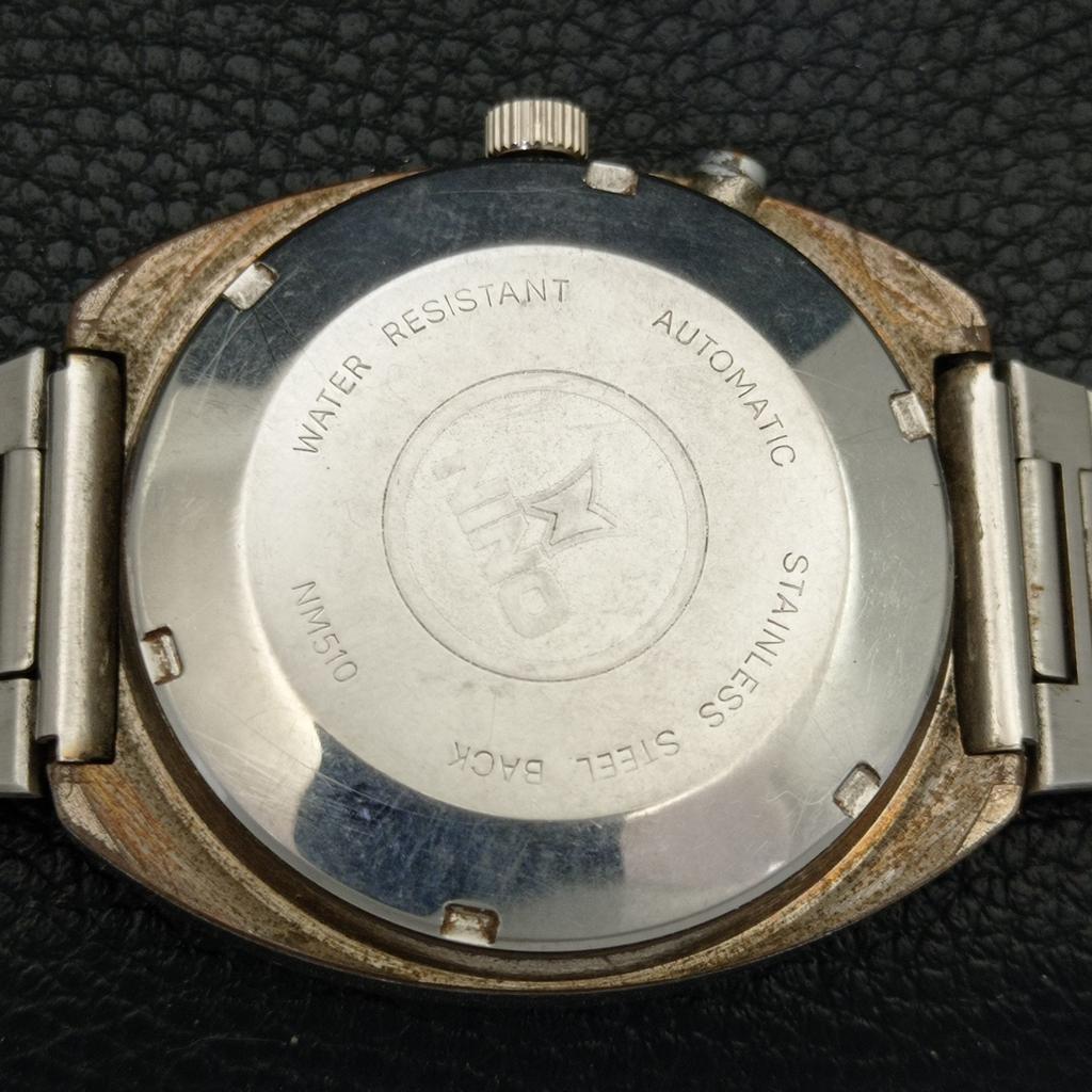 GENUINE VINTAGE NINO CRYSTAL AUTOMATIC SWISS MENS ORIGINAL DIAL WATCH A702478-5 R124-a702478