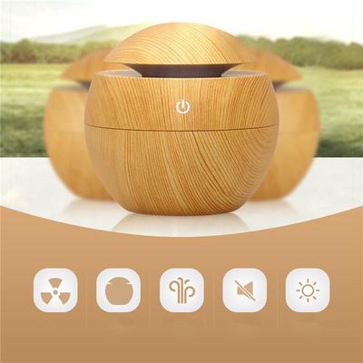 Wood Grain Ultradźwiękowy nawilżacz aromaterapeutyczny USB Nawilżacz aromaterapeutyczny Wycisz Sypialnia Lampa aromaterapeutyczna Podłącz w domu