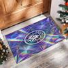 Manchester City Printed Flannel Area Rug Non Slip Soft Polyester Floor Carpet Indoor Decor Mat for Bedroom Living Room Sofa