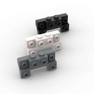 Non-Toxic Moc 10Pcs 14520 Modified 2X4-1X4 With 2 Recessed Studs Building Blocks Kit Thin Side Brick Particle Toy Children Birthday Gifts