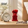 Three-Dimensional Sports Sculpture 3D-Printed Ornament Up Glove Boxing Never Give Statue Inspiring for Home Study Room Decoration Office Desk