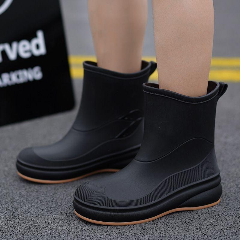 Women Waterproof Rain Boots New Non-Slip Soft Sole Outdoor Hiking Car Wash Kitchen Fashion Shoes