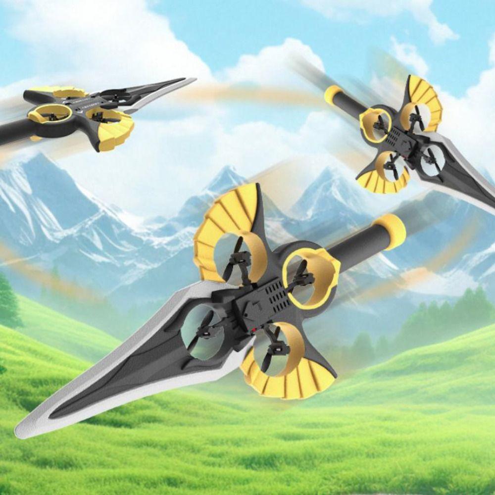 EPP Foam Four Motor Helicopter Toy Rechargeable Obstacle Avoidance Plane  Kids Toddlers Children