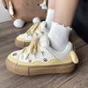 Bread Women's Platform Tongue Niche Design High Value Student Versatile Board Cute Pudding Dog Shoes