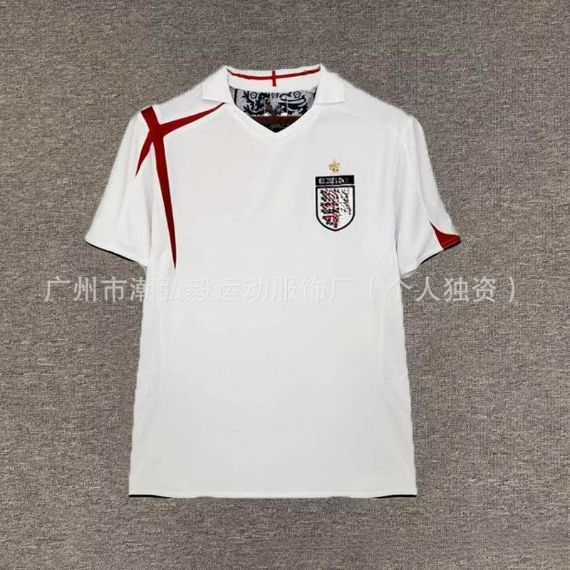

06 World Cup England Beckham Owen No. 7 retro jersey long short-sleeved football jersey set XXL