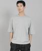 Seinteukeulu Plain R-Neck Half-Sleeve T-Shirt Rhr-896 Gray