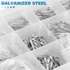 420Pcs Cotter Pin Assortment Kit Split Pin Fastener Clips Cotter Pins Set Tractor Pin for Car Steel Hard Case Link Assortment