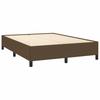 Vidaxl Bed Frame Without Mattress, Dark Brown, 140X190 Cm, Fabric