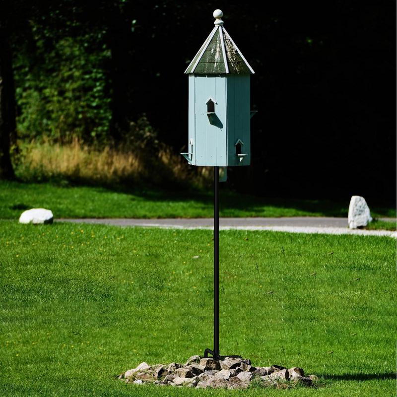 

Hummingbird Feeder Hanger Heavy Duty Outdoor Feeder Stand 1.8m Garden Stake Multifunctional Weather Station Mounting Kits For серый