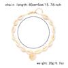 1PC Summer Hot Sale Jewelry Simple Scallop Pendant Necklace Women's Versatile Hand-woven Collarbone Chain Women