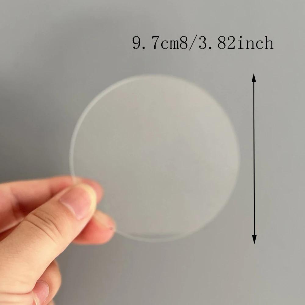 

1Pcs Cup Mat Coaster Gradient Color Acrylic Cup Drink Mat Plate Rug Mug Pad Coasters for Mugs and Cups Table Decoration 9.7x9.7cm&Round