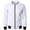 Felpa con zip e colletto alto da uomo Giacca Felpa Cardigan casual a quadri da uomo
