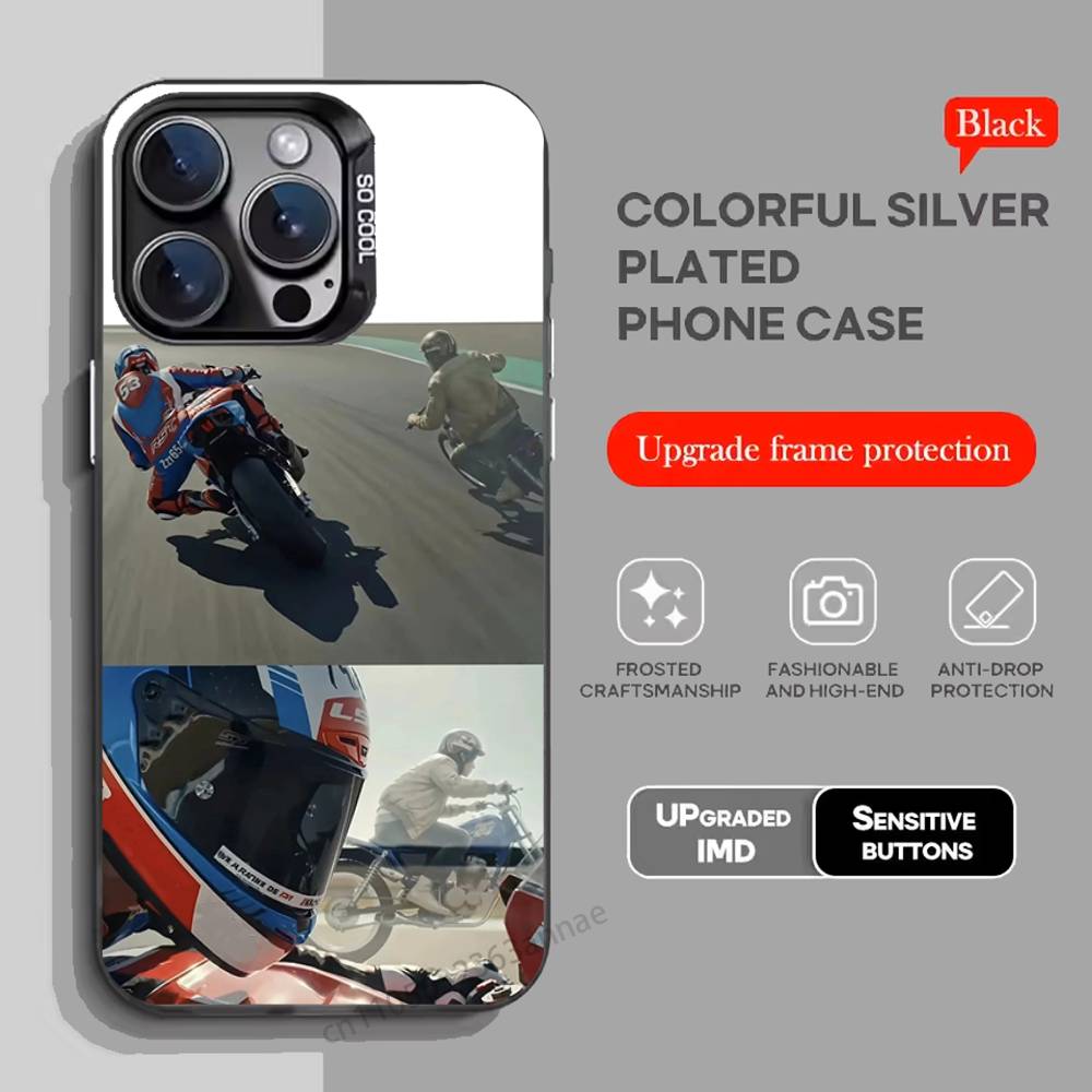 V-Valentin D-Debise 53Motorcycle phone Case for iPhone 17 11 12 Pro Max Plus Mini Air SE 16e 14 15 16 13 Soft Shell